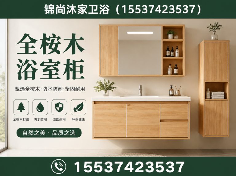 建安区全桉木浴室柜展示图